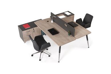 toucher kesonlu melamin seperatörlü masa 160cm