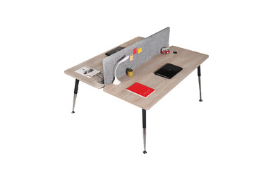 toucher kumaş panelli ikili workstation