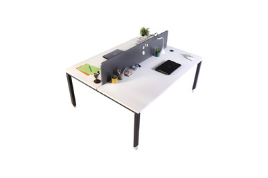 Toung Ikili Masa Melamin Seperatörlü 160cm - Çoklu Çalışma Masaları