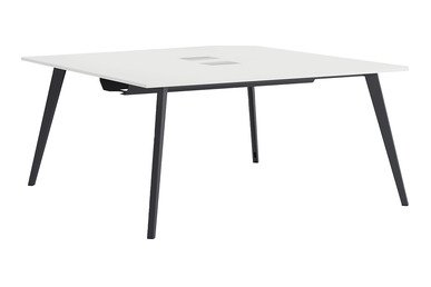 Vegawork Metal Dört Ayaklı Ikili Workstation 140x160cm - Çoklu Çalışma Masaları