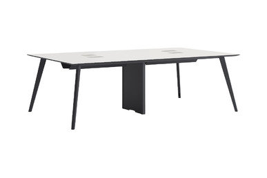 vegawork modern metal ayaklı dörtlü workstation 240cm