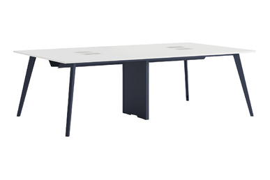 vegawork modern metal ayaklı dörtlü workstation 280cm