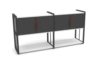 amora tek sıra kabinli kitaplık