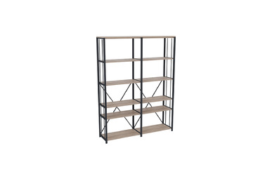 chora ahşap raf detaylı kitaplık 210h