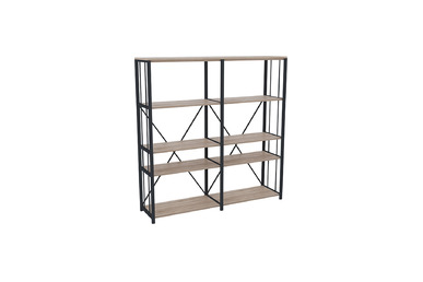 chora dekoratif ahşap raflı kitaplık