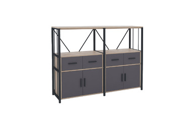 chora raf detaylı metal kitaplık