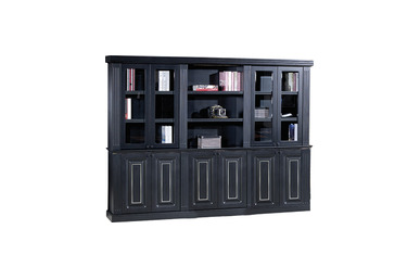 grade siyah krom makam kitaplığı