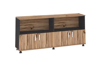 grana çift renk ahşap tasarım ofis dolabı