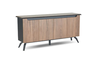 helina metal ayaklı ahşap dolap