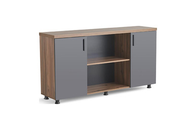 kong ahşap raflı müdür dolabı - küçük detay görsel 2