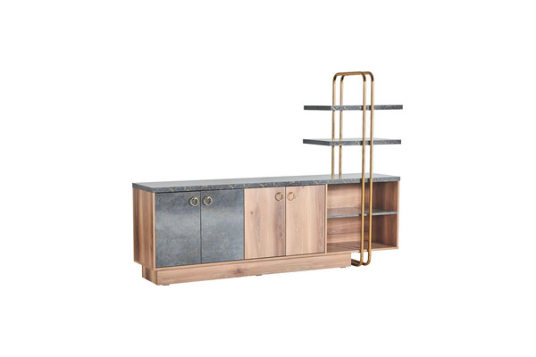 marcelin metal raf detaylı dolap