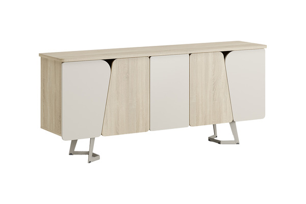 rubble metal ayaklı modern yönetici dolabı - küçük detay görsel 3