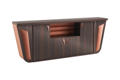 selora deri detaylı yönetici dolabı