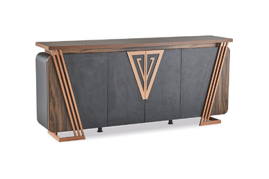 tunç şık metal ayaklı yönetici dolabı