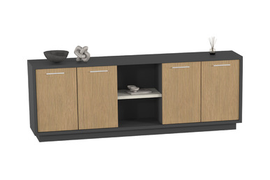 venom plus ahşap raflı dolap