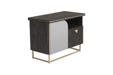 author metal ayaklı makam etajeri