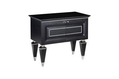 grade siyah krom makam etajeri