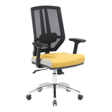 Dese Krom Yıldız Ayaklı Şef Koltuğu - Fileli Çalışma Koltukları