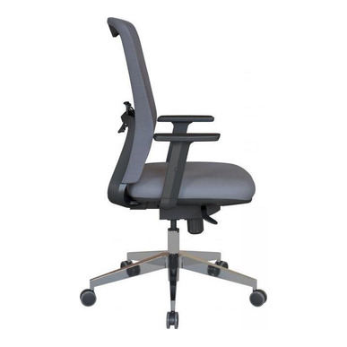 Meshseat Alüminyum Ayak Ayarlı Kol Senkron Mekanizma Çalışma Koltuğu