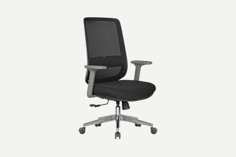 Nesoty Fileli Gri Plastik Gövde Çalışma Koltuğu