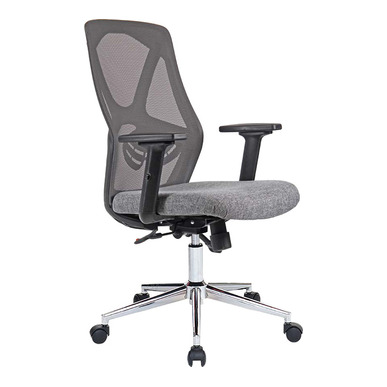 Pale Krom Yıldız Ayaklı Şef Koltuğu - Fileli Çalışma Koltukları