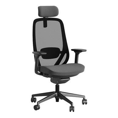 Gamarin Başlıklı Siyah Çalışma Koltuğu - Fileli Yönetici Koltukları