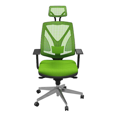 Head Alüminyum Ayak Sabit Kol Bel Destekli Başlıklı Müdür Koltuğu - küçük detay görsel 2 - Fileli Yönetici Koltukları