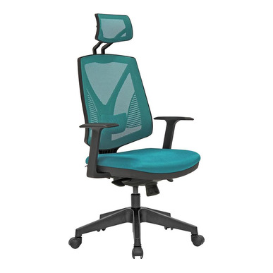 Head Plastik Ayak Sabit Kol Bel Destekli Başlıklı Senkron Mekanizma Müdür Koltuğu - Fileli Yönetici Koltukları