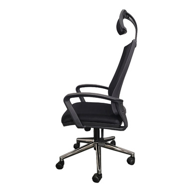 Heart Başlıklı Krom Ayak Müdür Koltuğu - küçük detay görsel 3 - Fileli Yönetici Koltukları