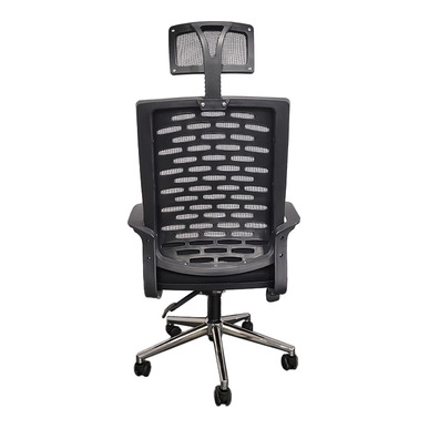 Heart Başlıklı Krom Ayak Müdür Koltuğu - küçük detay görsel 4 - Fileli Yönetici Koltukları