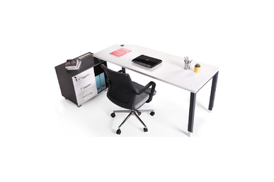 Aveon Küçük Etajerli Çalışma Masası 180cm - küçük detay görsel 2 - Home Office Çalışma Masaları