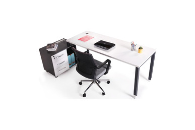 Aveon Küçük Etajerli Çalışma Masası 200cm - küçük detay görsel 2 - Home Office Çalışma Masaları