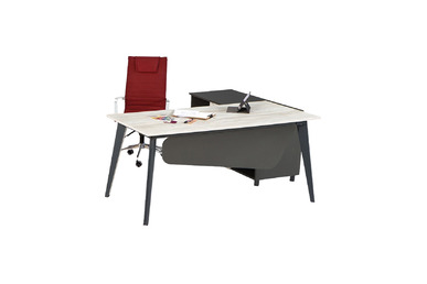 Panawel Minimalist Etajerli Personel Masası 165cm - Home Office Çalışma Masaları