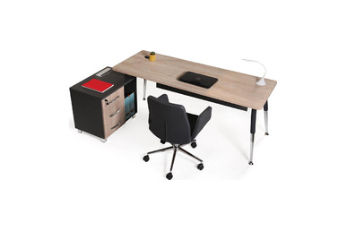 Toucher Küçük Etajerli Yönetici Masası 160cm - küçük detay görsel 2 - Home Office Çalışma Masaları