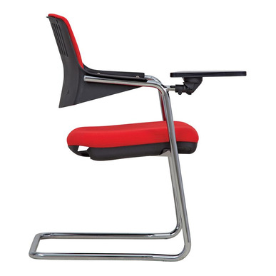 comrade sırt döşemeli krom l ayak yazı tablalı misafir koltuğu