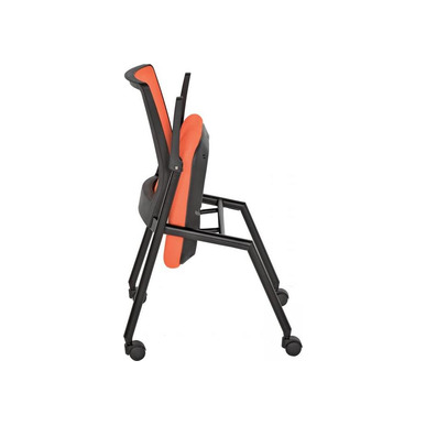 drape boyalı katlanabilir boru ayak toplantı koltuğu - küçük detay görsel 2