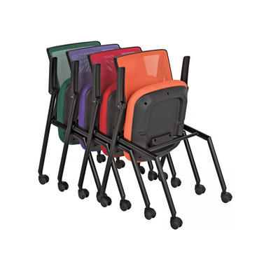 drape boyalı katlanabilir boru ayak toplantı koltuğu - küçük detay görsel 3