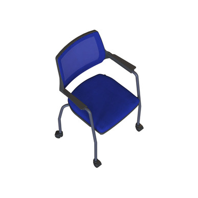 Halrey Dört Teker Boyalı Ayak Sırt Fileli Toplantı Koltuğu - küçük detay görsel 6 - Konferans Koltukları