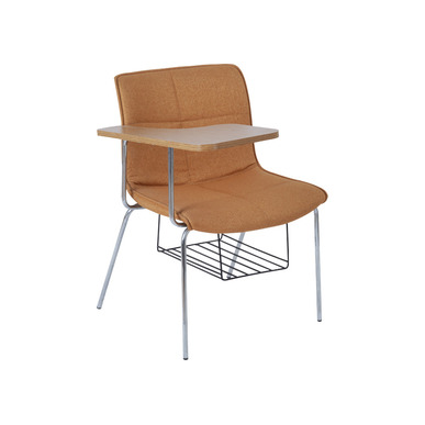 hatsune krom ayak kolsuz yazı tablalı sandalye