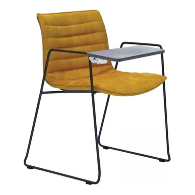 journey döşemeli boyalı kol ayak yazı tablalı misafir koltuğu