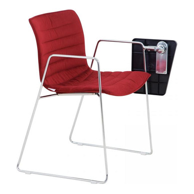 journey döşemeli krom kol ayak yazı tablalı misafir koltuğu