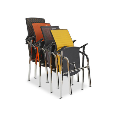 mokili deri döşemeli yazı tablalı konferans koltuğu - küçük detay görsel 4