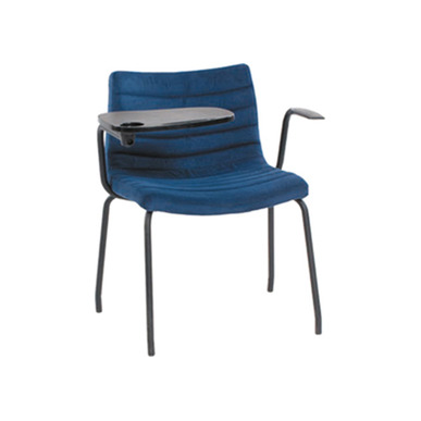 mosa kumaş döşemeli yazı tablalıkonferans sandalyesi