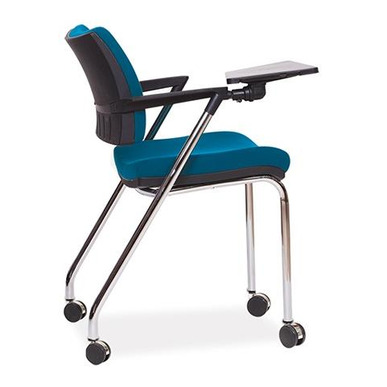 ronka yazı tablalı tekerlekli konferans koltuğu