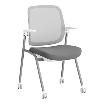 Junmo Tekerlekli Beyaz Konferans Koltuğu - Konferans Sandalyeleri