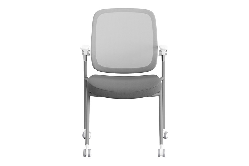 Junmo Tekerlekli Beyaz Konferans Koltuğu