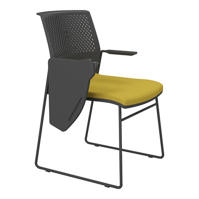 Settle Plastik Gövde Boyalı Ayak Yazı Tablalı Bekleme Koltuğu - Konferans Sandalyeleri