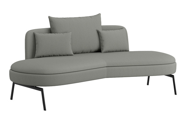Lotera Minderli Oval Tasarım Ikili Kanepe - Lobi Koltukları