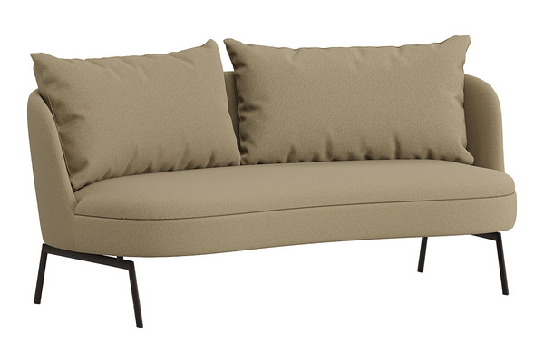 Lotera Oval Dekoratif Ikili Kanepe - Lobi Koltukları