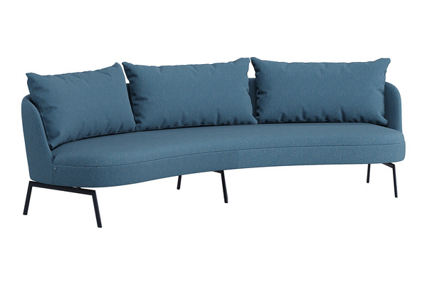 Lotera Oval Dekoratif Üçlü Kanepe - Lobi Koltukları